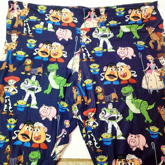 Toy Story Disney Parks Pixar Womens 2XL Leggings Woody Jessie Buzz Stretchy - Picture 11 of 11